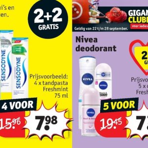 Tandpasta op Kruidvat