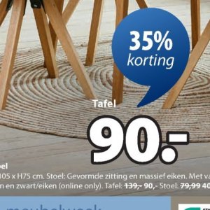 Tafel op JYSK