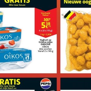 Yoghurt danone  op Cora