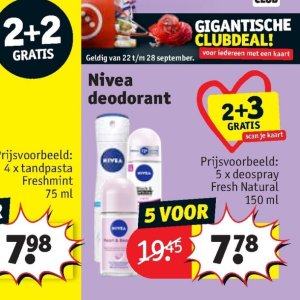 Deodorant nivea  op Kruidvat