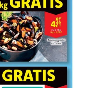 Mosselen op Cora