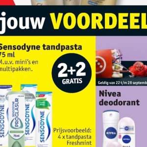 Tandpasta op Kruidvat