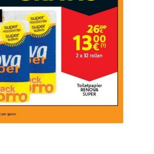 Toiletpapier op Cora