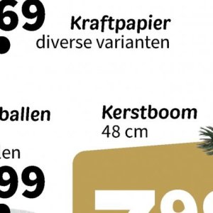 Kerstboom op Wibra