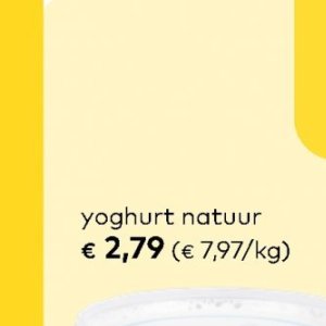 Yoghurt op Bio Planet