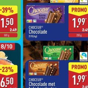 Chocolade op Aldi