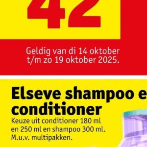 Shampoo elseve  op Kruidvat